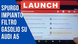 Audi A5 attivazione pompa gasolio riempimento filtro gasolio VAG [upl. by Niabi]