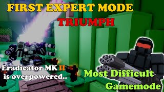 First EXPERT MODE TRIUMPH In TDX The Most DIFFICULT Gamemode  Tower Defense X [upl. by Metabel]