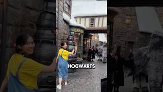 Hippogriff and Hogwarts Students help Wizarding Guest hogwarts wizardingworld universalstudios [upl. by Noiz]