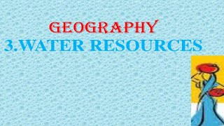 103 Geography ll Water ResourcesNCERT SyllabusPPT with questions and answers [upl. by Leora]