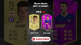 MASON MOUNT BEST VS WORST CARD IN EVERY FIFA 1025eafc mount manchesterunited england [upl. by Divad168]