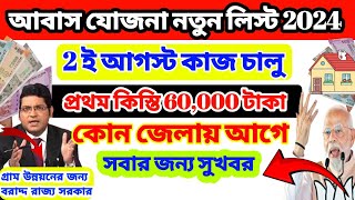 Mamata banerjee LIVE Bangla awas yojana New List 2024কোন জেলায় আগে সরাসরি লাইভ দেখুন [upl. by Akiria636]