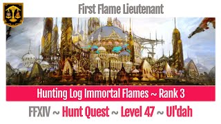 FFXIV Hunting Log Immortal Flames Rank 3  A Realm Reborn [upl. by Yemirej]