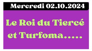 MERCREDI 02102024 QUINTÉ ANALYSE PAR LE ROI DU TIERCÉ ET TURFOMA [upl. by Rebbecca302]