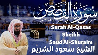 سورة القصص  سعود الشريم saud al shuraim  surah qasas [upl. by Ossie]