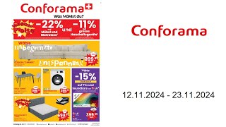 Conforama Prospekt CH  1211  23112024 [upl. by Tubb]