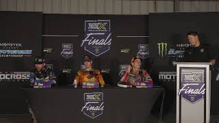 SuperMotocross Playoff Round 1  Post Race Press Conference Charlotte NC [upl. by Akitan]