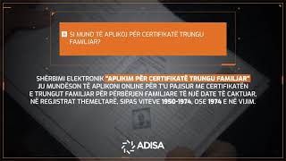 Certifikate trungu familjar  Aplikimi [upl. by Annalla]