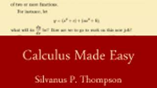 CALCULUS MADE EASY by Silvanus P Thompson FULL AUDIOBOOK  Best Audiobooks [upl. by Zzabahs]