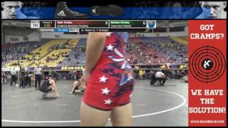 1511 Junior 160 Mat 13 Nathan Dooley Texas Best Trained vs Tyler Soltau Zumbrota Mazeppa Wrestling i [upl. by Dahsar]