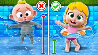 Safety in Swimming Pools 🏊 Swimming song  Safety Tips for kids More Nursery Rhymes amp Toddler Songs [upl. by Burrows]