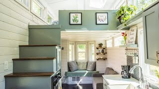 Gorgeous 29ft DoubleLoft Tiny Home on Wheels by Thimble Homes  Living Design For A Tiny House [upl. by Christopher]