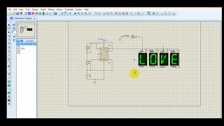 Alphabet and Numeric Display LCD with Proteus 8 Pro Simulation [upl. by Auqinet]