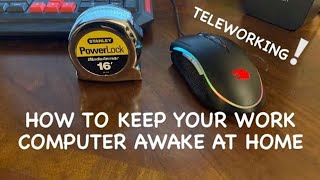 MOUSE JIGGLER HOW TO KEEP YOUR COMPUTER AWAKE [upl. by Prosper406]