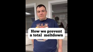 How we prevent a total meltdown autism meltdown selftalk deescalation autistic autisticadult [upl. by Nyladnewg]