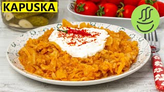 Çok Kolay KAPUSKA YEMEĞİ Tarifi 🍽️  Etsiz çok kolay ve lezzetli [upl. by Ahseret]