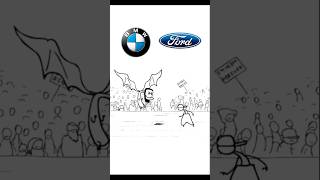 Bmw vs Ford 😎 bmw ford funny memes shorts viralvideo [upl. by Novahc]