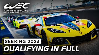 Full Qualifying Session I 2023 1000 Miles of Sebring I FIA WEC [upl. by Aminta]