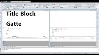 NewCAD  Title Block Gatte [upl. by Chris]