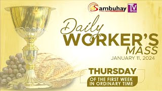 Sambuhay TV Mass  Thursday of the First Week in Ordinary Time  January 11 2024 [upl. by Einobe]