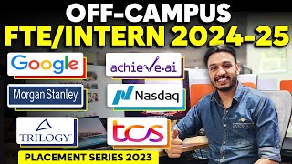 OFF Campus SDE Jobs amp Internships  Placements  Hiring  2026 2025 2024 2023 Batch  Kushal Vijay [upl. by Nnyliram614]