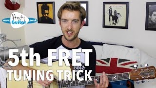 5th Fret Tuning Trick  Tune Your Guitar By Ear Without A Tuner [upl. by Ispep103]