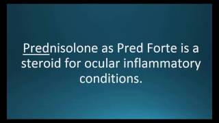 How to pronounce prednisolone Pred Forte Memorizing Pharmacology Video Flashcard [upl. by Rillis]