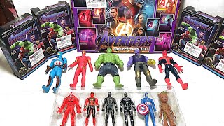 AVENGERS TOYSAction FiguresUnboxingCheap PriceIronmanHulkThor SpidermanToys [upl. by Kiker]