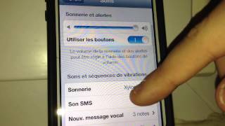 Changer sonnerie iphone  fontion iphone [upl. by Enilarak]