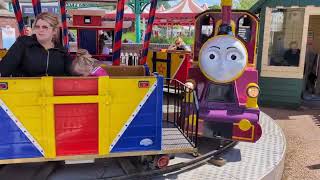 Ladys Carousel Ride At Drayton Manor [upl. by Ikim]