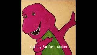 Barney Theme Song Remix DANK BOOST EARRAPE [upl. by Lada]