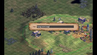 Out of Range TC Drop that too on hill  Age of Empires 2 AOE2 [upl. by Anilah347]