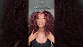 Add layers on a reddish brown color curly wig is 🔥🔥🔥🔥🔥reshinehair shorts curlyhairforyou [upl. by Adamik]