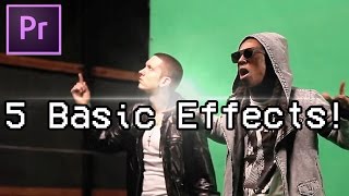 Adobe Premiere Pro 5 Best Essential Music Video Effects No Plugins [upl. by Jonati795]