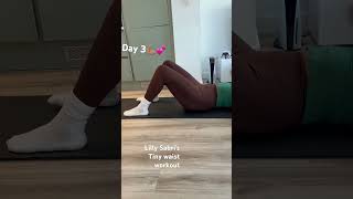 Tiny waist workout Daisy keech fitness fitnessshorts weightloss homeexercise fatlossexercises [upl. by Lorrin]