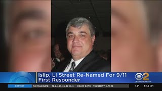 Street In Islip Renamed For 911 First Responder Lawrence Guarnieri [upl. by Hertberg278]