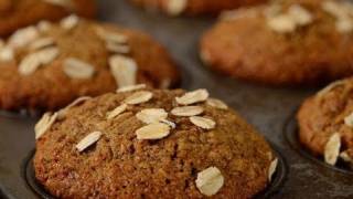 Bran Muffins Classic Version  Joyofbakingcom [upl. by Haimerej876]