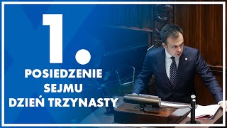 1 posiedzenie Sejmu  dzień trzynasty 21 grudnia 2023 r [upl. by Sig]