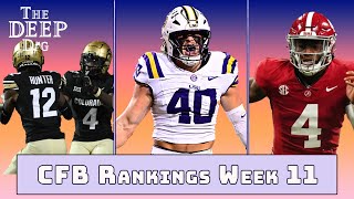 AP Top 25 College Football Ranking Update for Week 11 [upl. by Bundy]