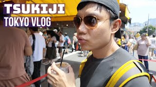 Exploring Tsukiji Outer Market Part 2  July 7 2024  Tokyo Vlog [upl. by Memberg492]