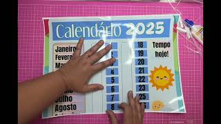 Como Montar o Calendário 2025 [upl. by Aicyle]