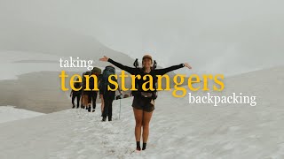 i went hiking with 10 strangers [upl. by Annitsirhc174]