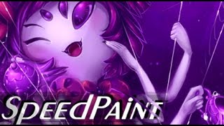 Muffet SPEEDPAINT  Undertale [upl. by Sydalg]