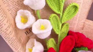 Lily of the Valley Bouquetcrocheted birthday handmade homedecor girlfriend gift [upl. by Asilaj]