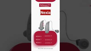 Resounds Nexia RIC Hearing Aid features besthearingaids HearingTechnology freetrial Hyderabad [upl. by Ayak833]