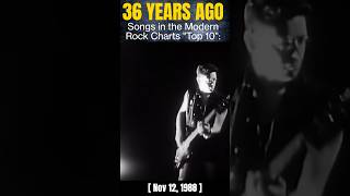 Songs Turning 36 Years Old Modern Rock Charts Top 10 November 1988 music 80smusic 80ssongs [upl. by Agnot625]