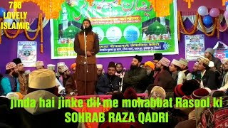 New naat Jinda hai jinke dil mohabbat Rasool ki  khubsurat kalam  SOHRAB QADRI [upl. by Ardnaeel]