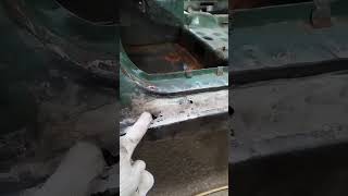 Volvo 240 79г работа по восстановлению Вскрыл пороги а там mechanic automobile retro ремонт [upl. by Dorcas]