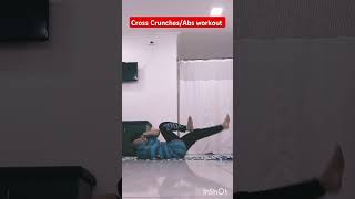 50 Cross Crunches ChallengeAbs Workout and Oblique Home Workout ytshorts bellyfat fatloss [upl. by Ayra]