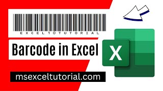 How To Create Barcodes in Excel [upl. by Sweeney]